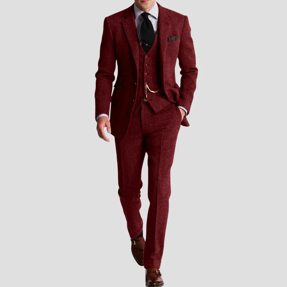 Classic Retro Three Piece Suit Set