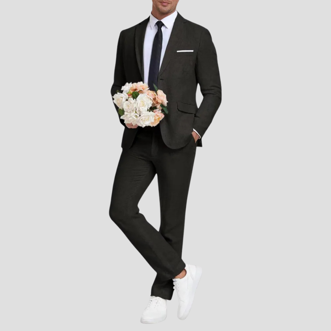 Elegant Tailored Two-Piece Suit Set
