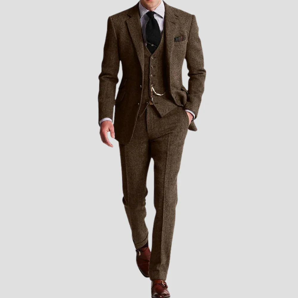 Classic Retro Three Piece Suit Set