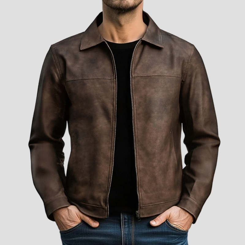 Mason | Classic Fashion Zipper PU Leather Jacket