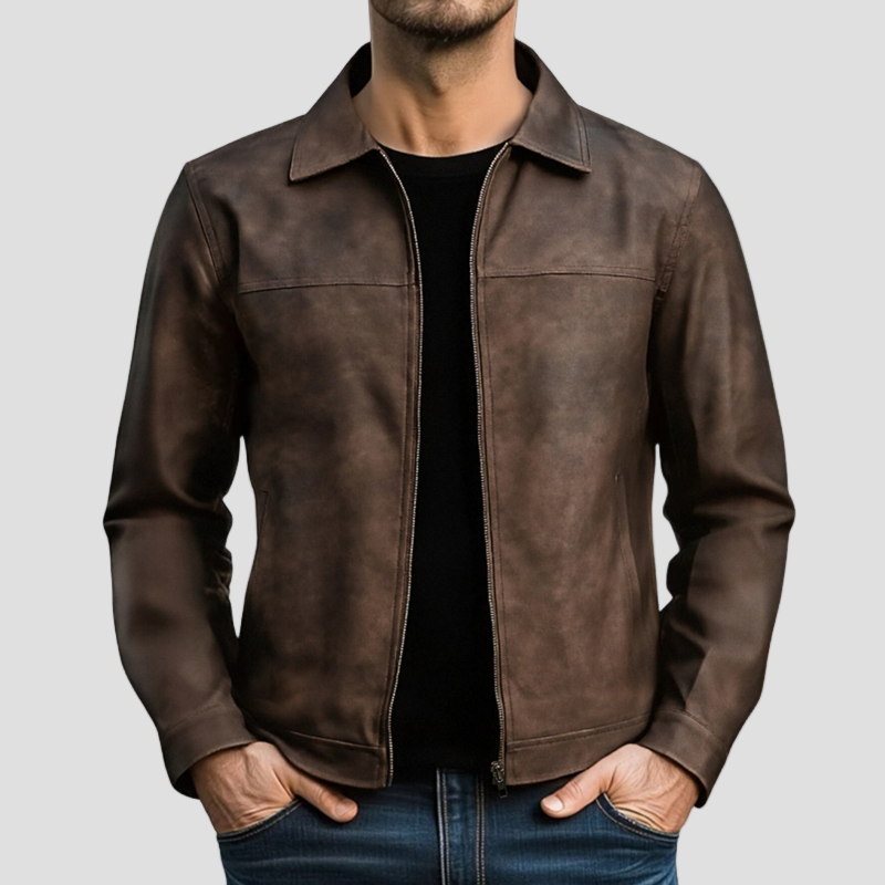 Mason | Classic Fashion Zipper PU Leather Jacket