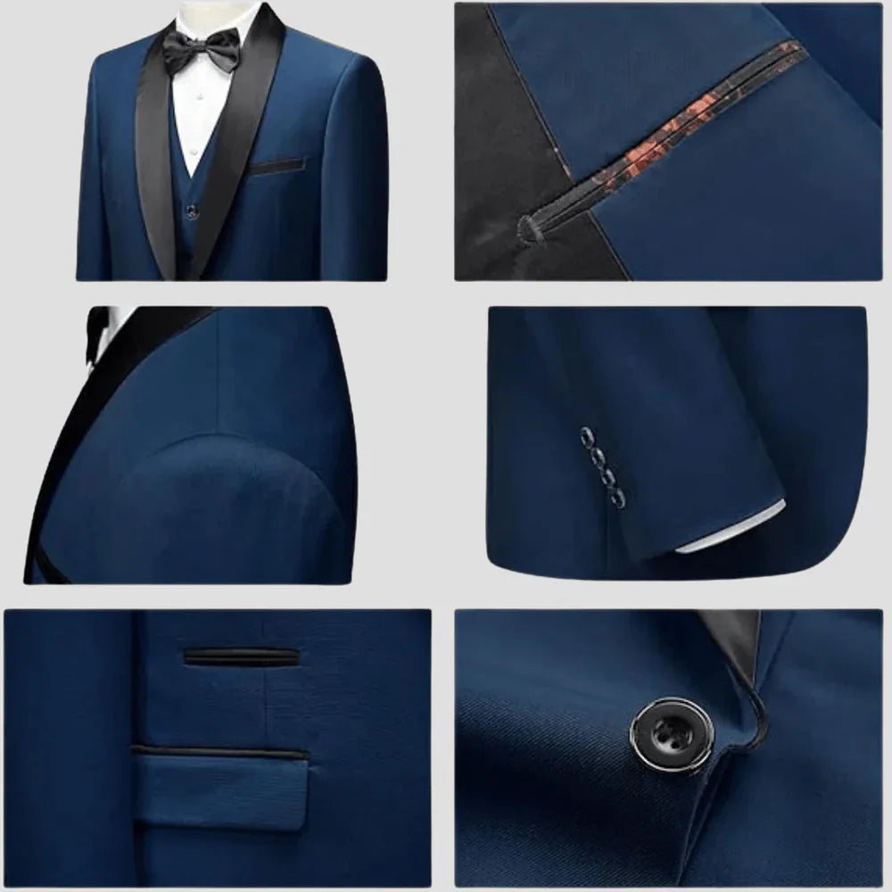 Elegant Three-Piece Formal Suit Set