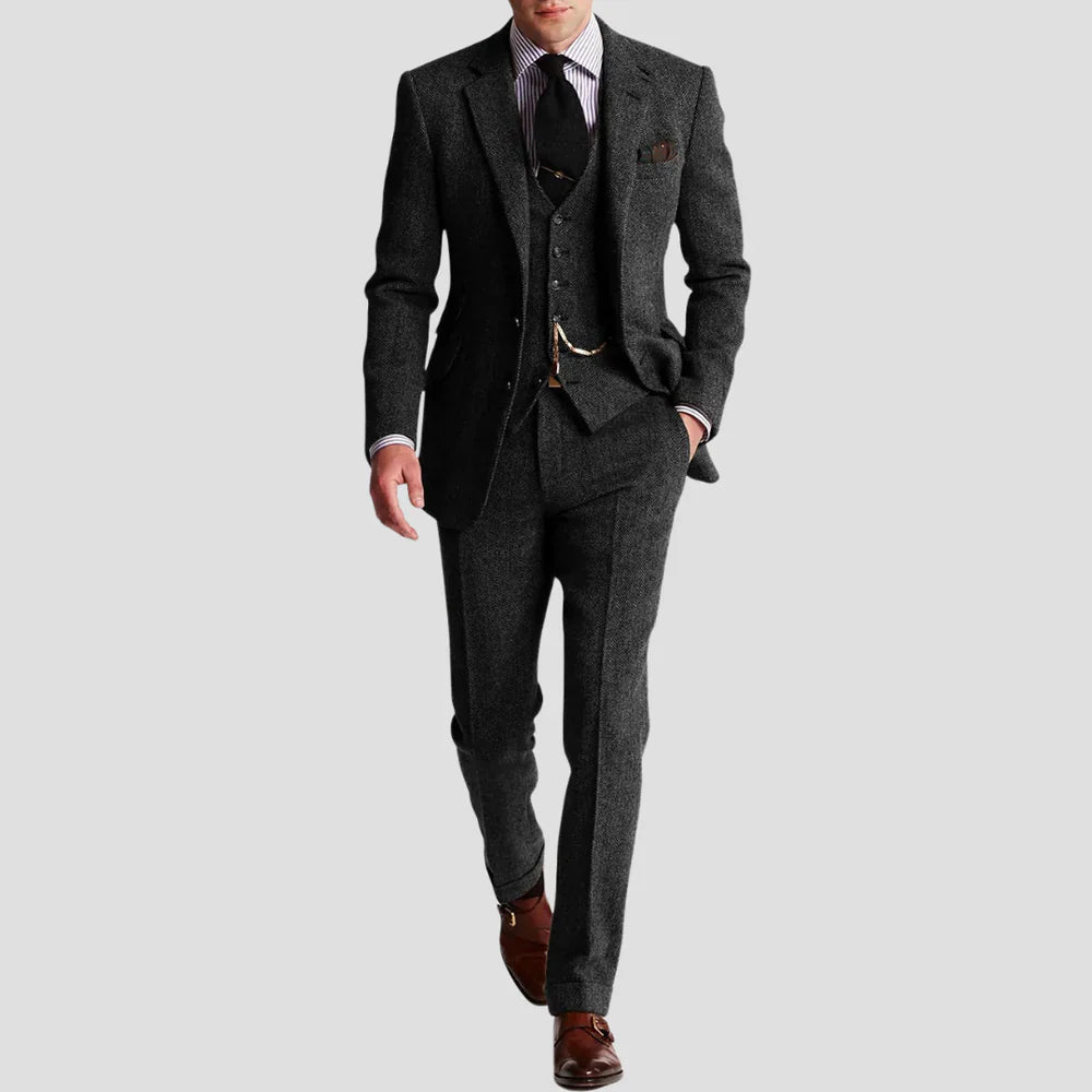 Classic Retro Three Piece Suit Set