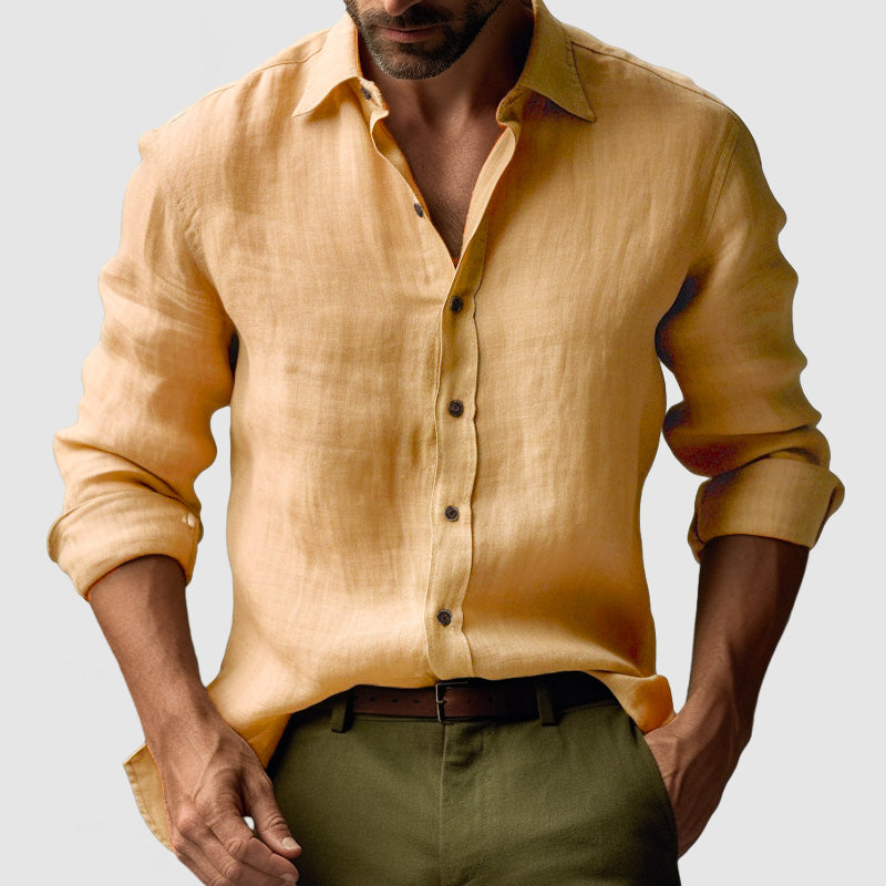 Vintage Linen Long Sleeve Shirt