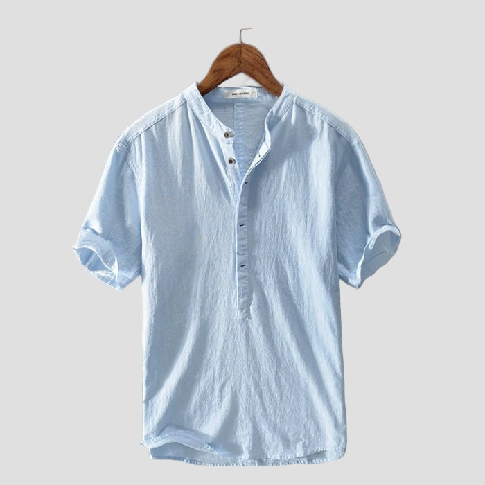Short-Sleeved Linen T-Shirt