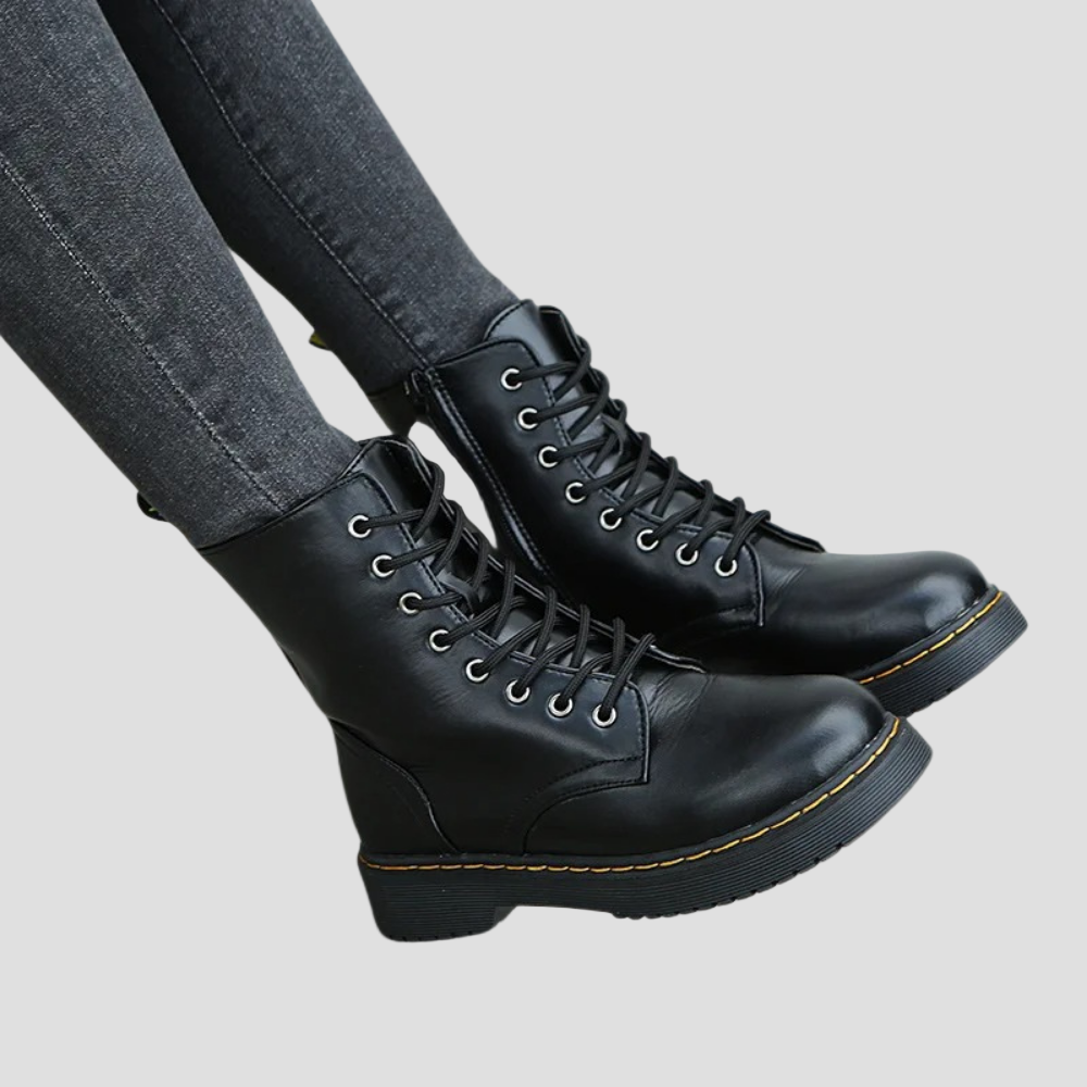 Aiden | Men’s Lace-Up Leather Combat Boots