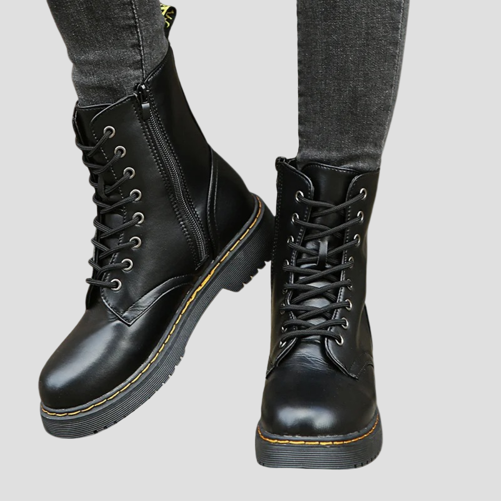 Aiden | Men’s Lace-Up Leather Combat Boots
