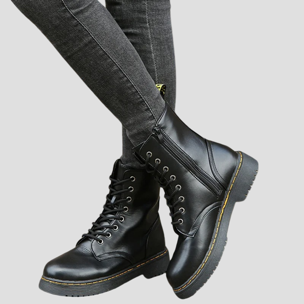 Aiden | Men’s Lace-Up Leather Combat Boots