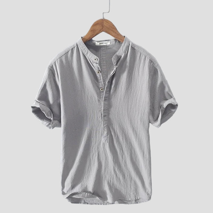 Short-Sleeved Linen T-Shirt