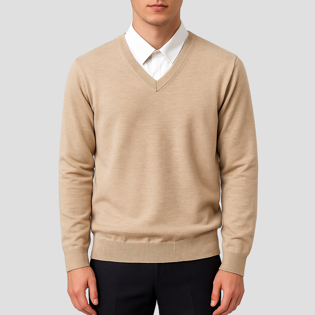 Brandon | Elegant V-Neck Sweater