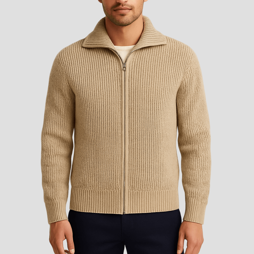 Cooper | Full-Zip Knit Cardigan