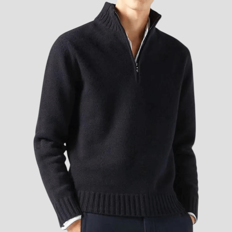 Zachary | Half-Zip Knit Sweater