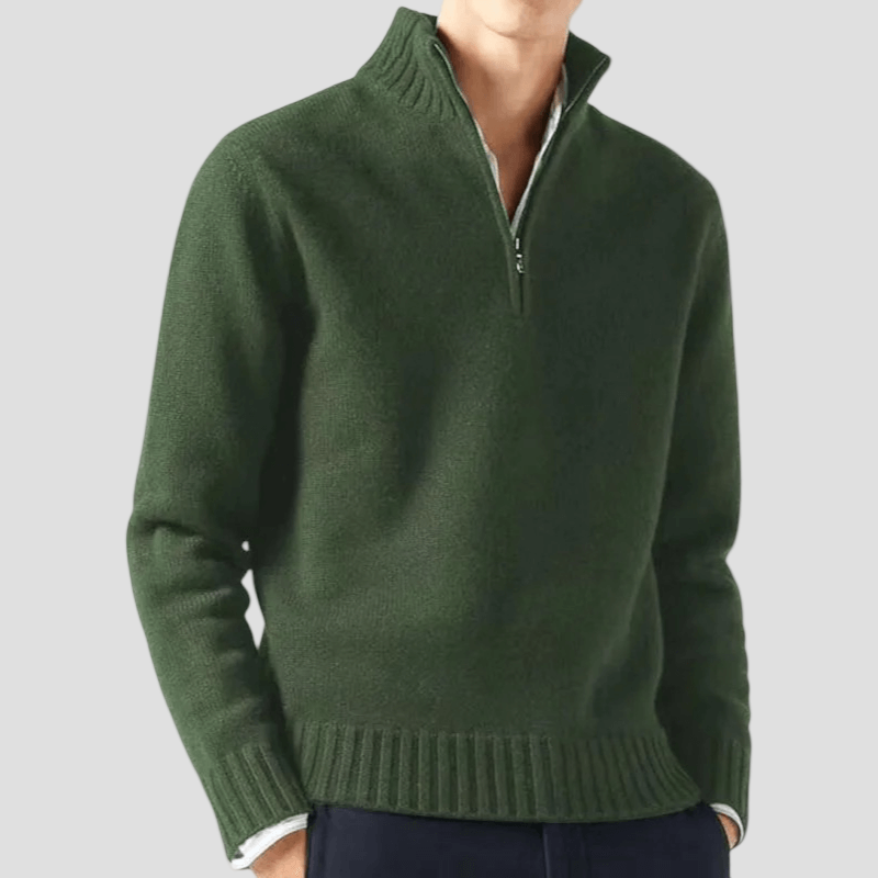 Zachary | Half-Zip Knit Sweater