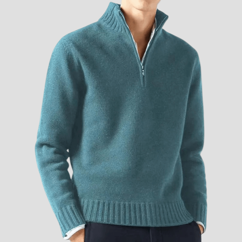 Zachary | Half-Zip Knit Sweater