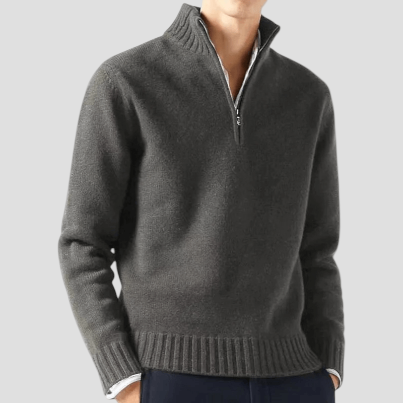 Zachary | Half-Zip Knit Sweater