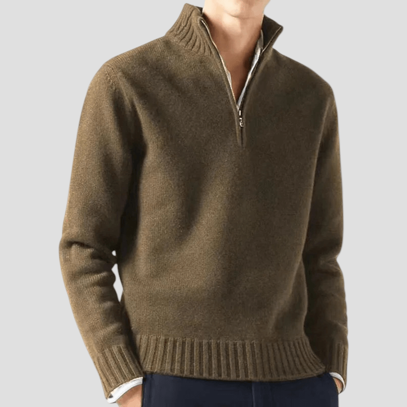 Zachary | Half-Zip Knit Sweater