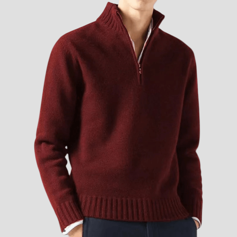 Zachary | Half-Zip Knit Sweater