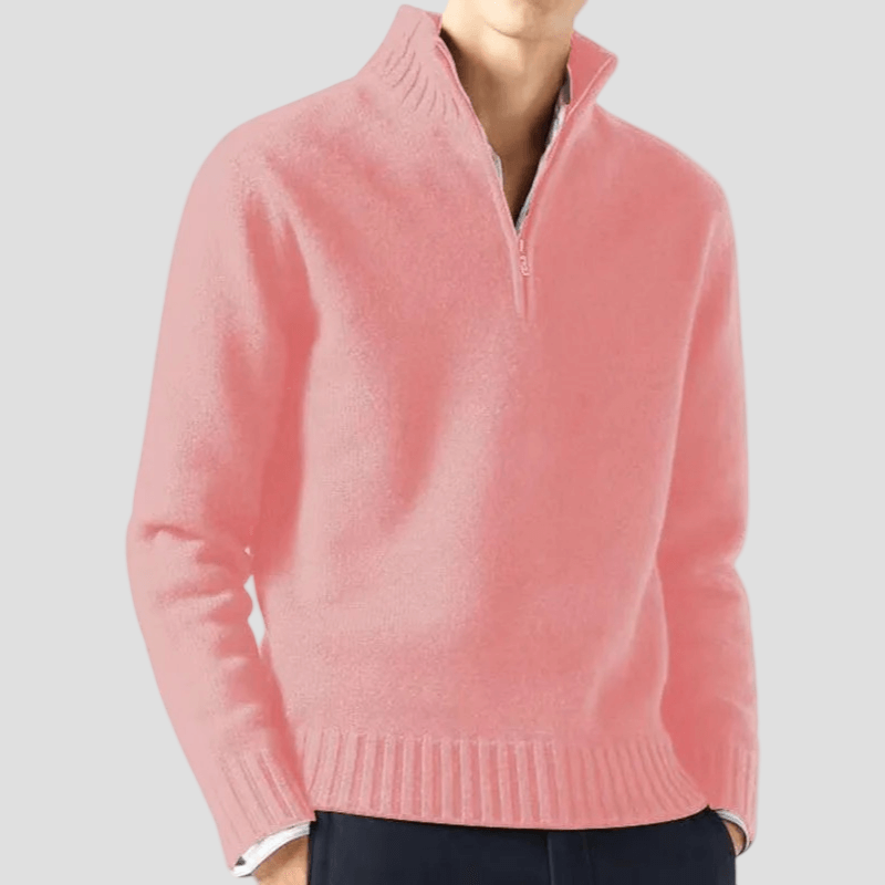 Zachary | Half-Zip Knit Sweater