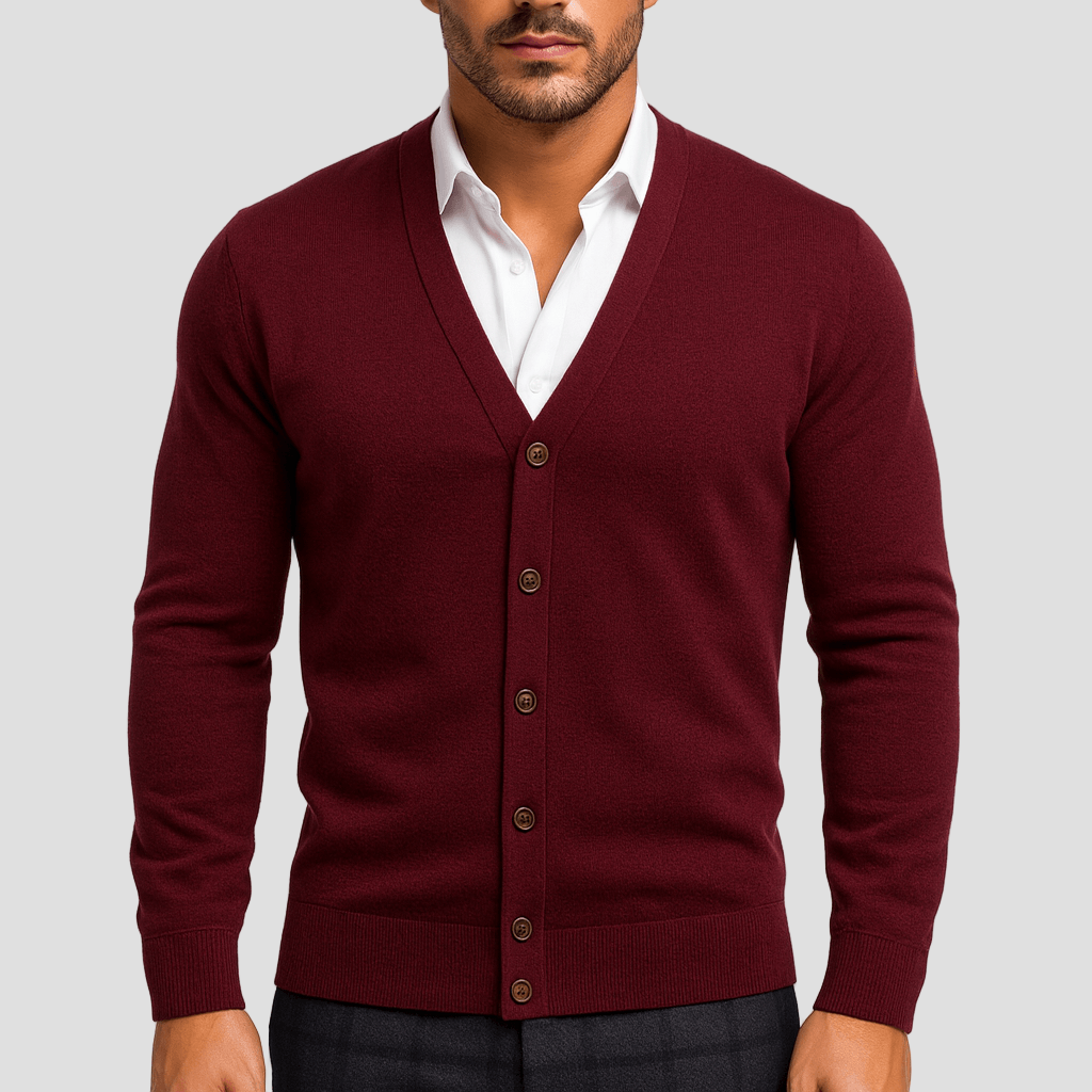 Ryan | Slim V-Neck Cardigan