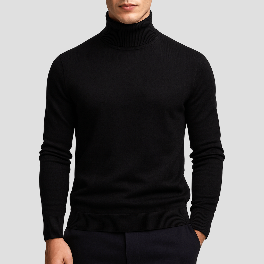 Austin | Solid Turtleneck Sweater