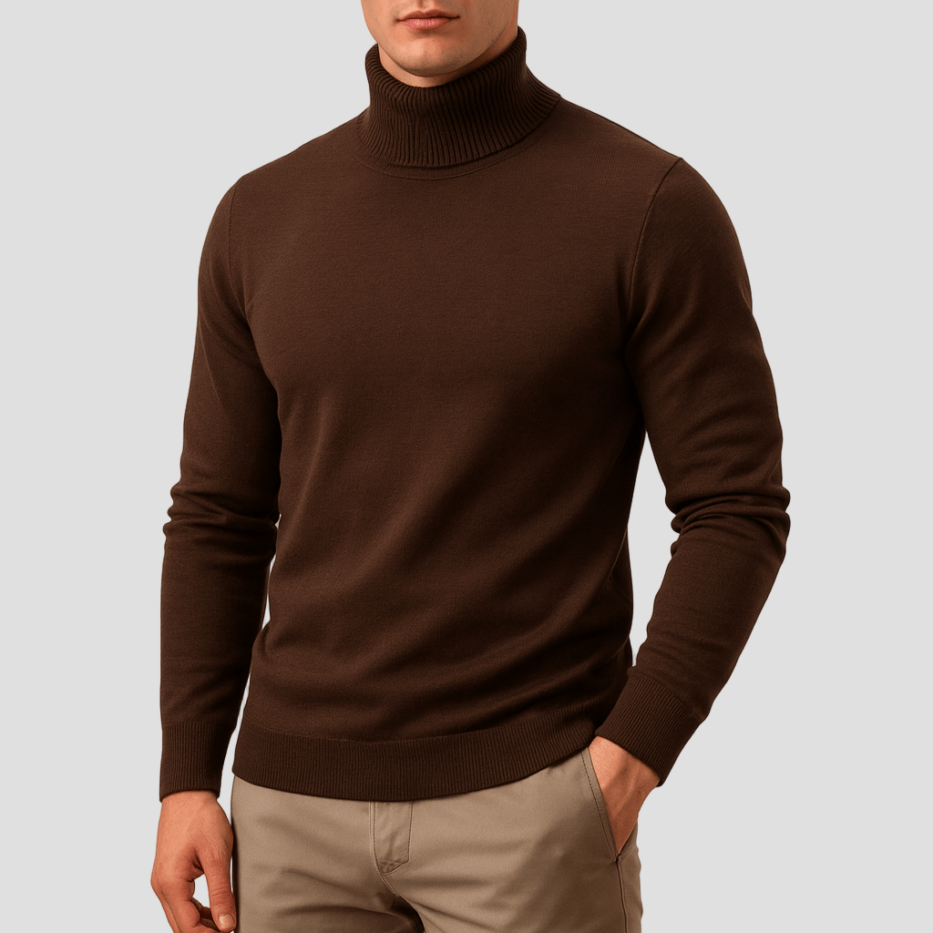Austin | Solid Turtleneck Sweater