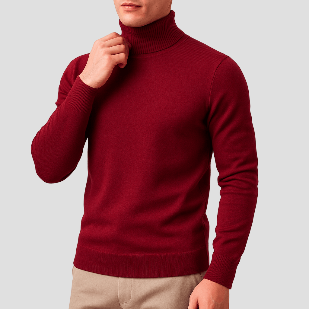 Austin | Solid Turtleneck Sweater