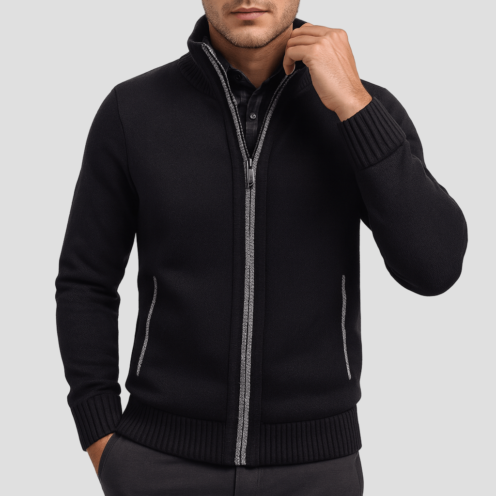 Cole | Structured Zip Cardigan