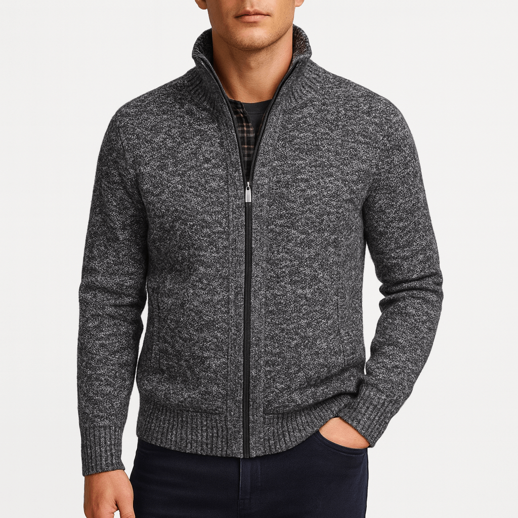 Cole | Structured Zip Cardigan