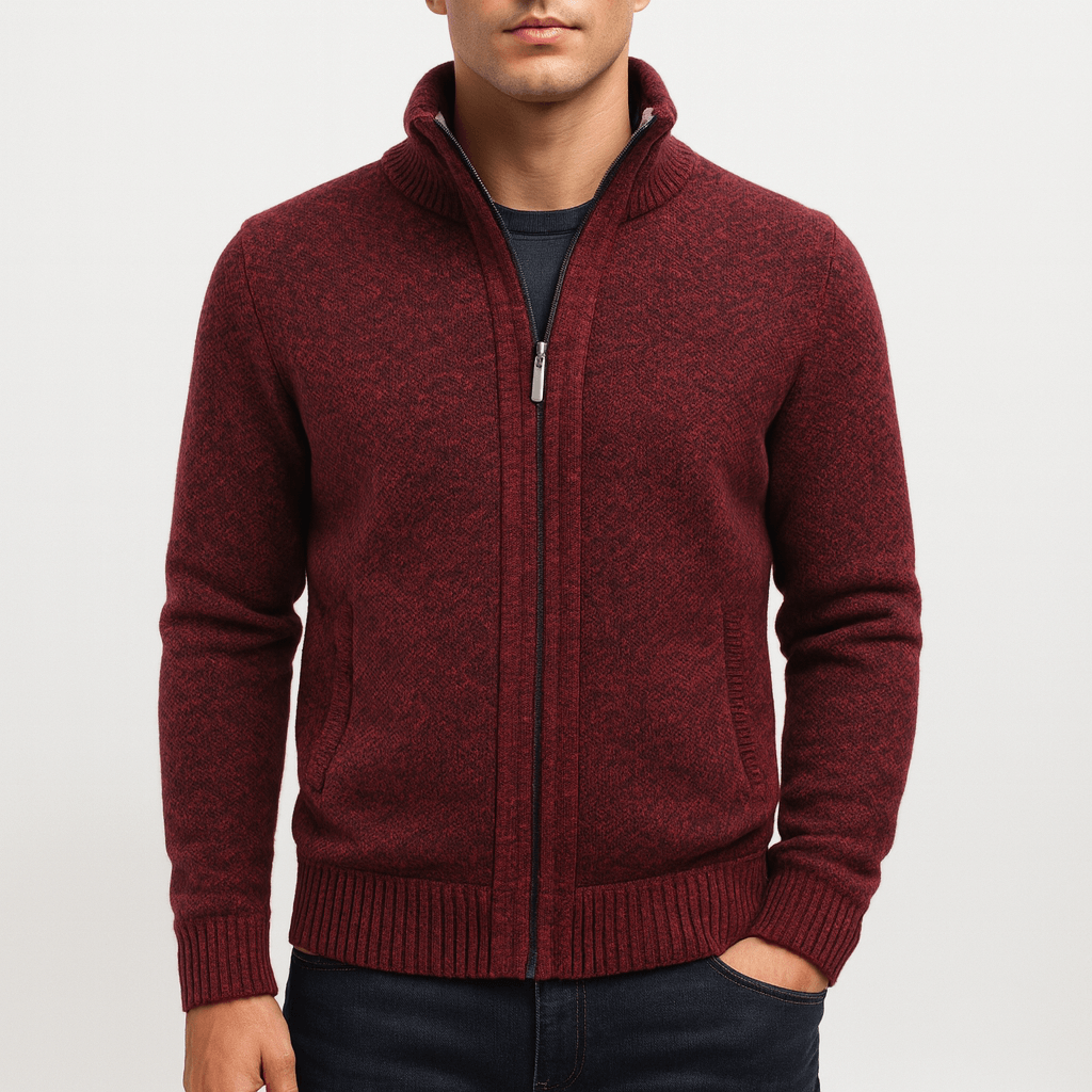 Cole | Structured Zip Cardigan