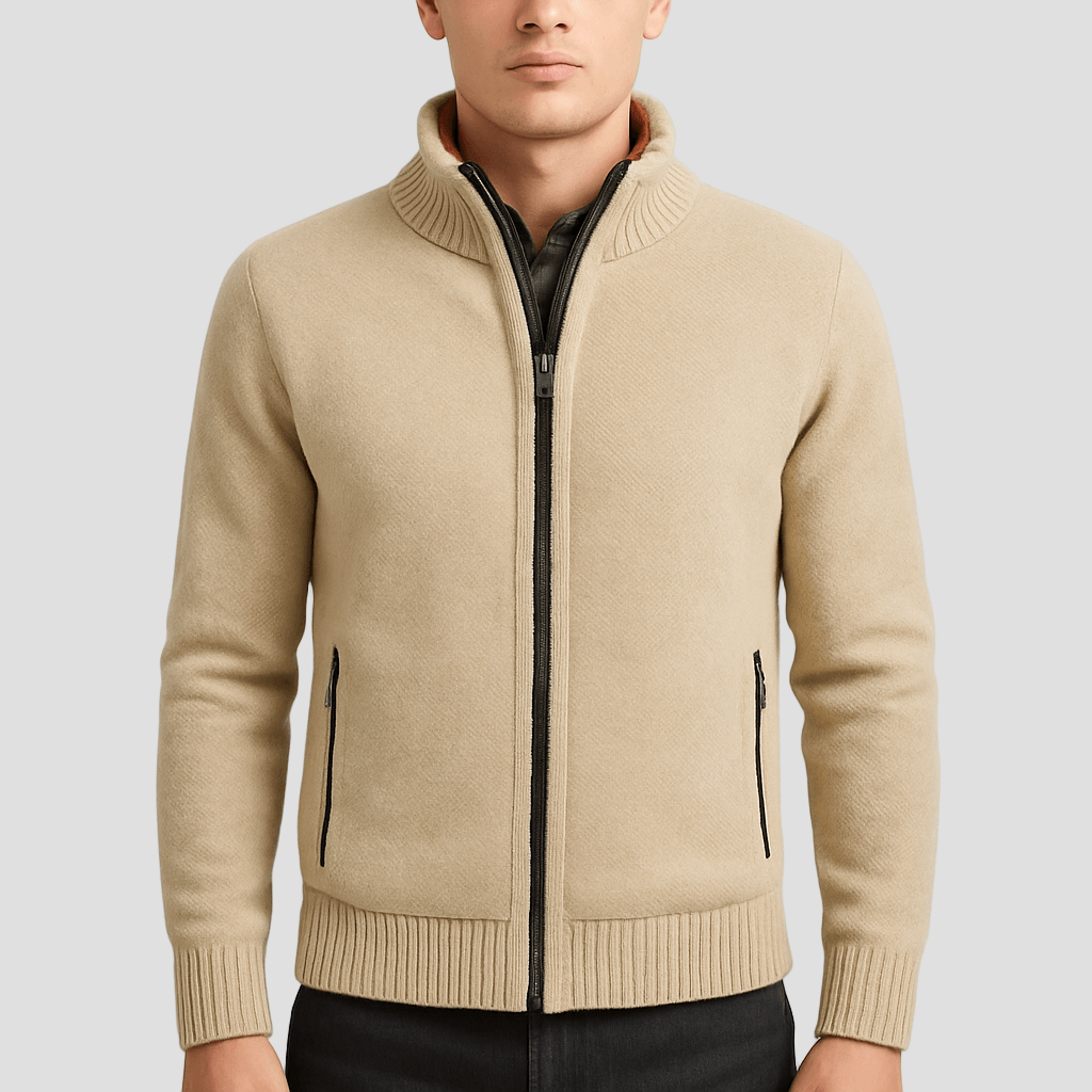 Cole | Structured Zip Cardigan