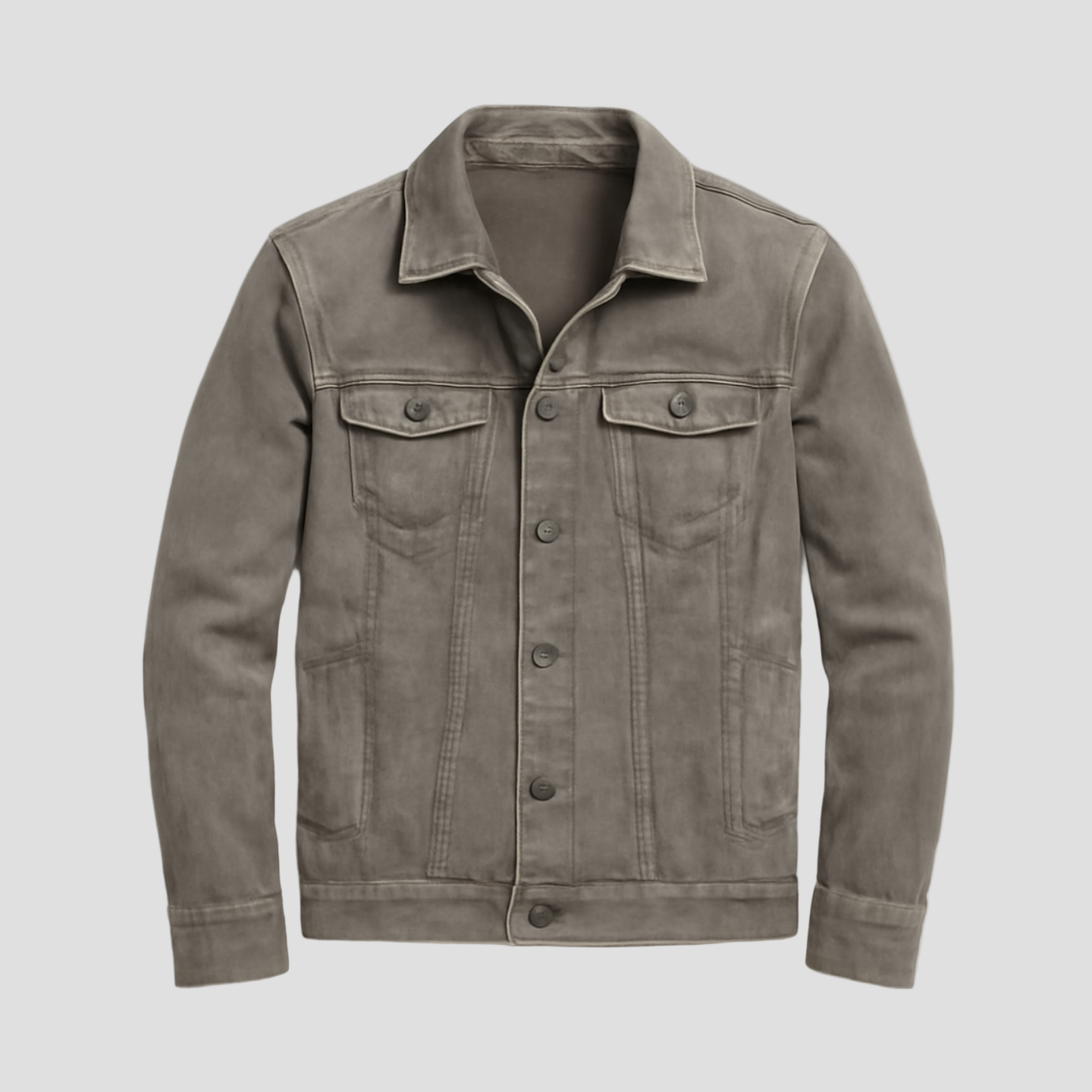 Caleb | Vintage Heavy Washed Leather Lapel Multi-Pocket Work Jacket