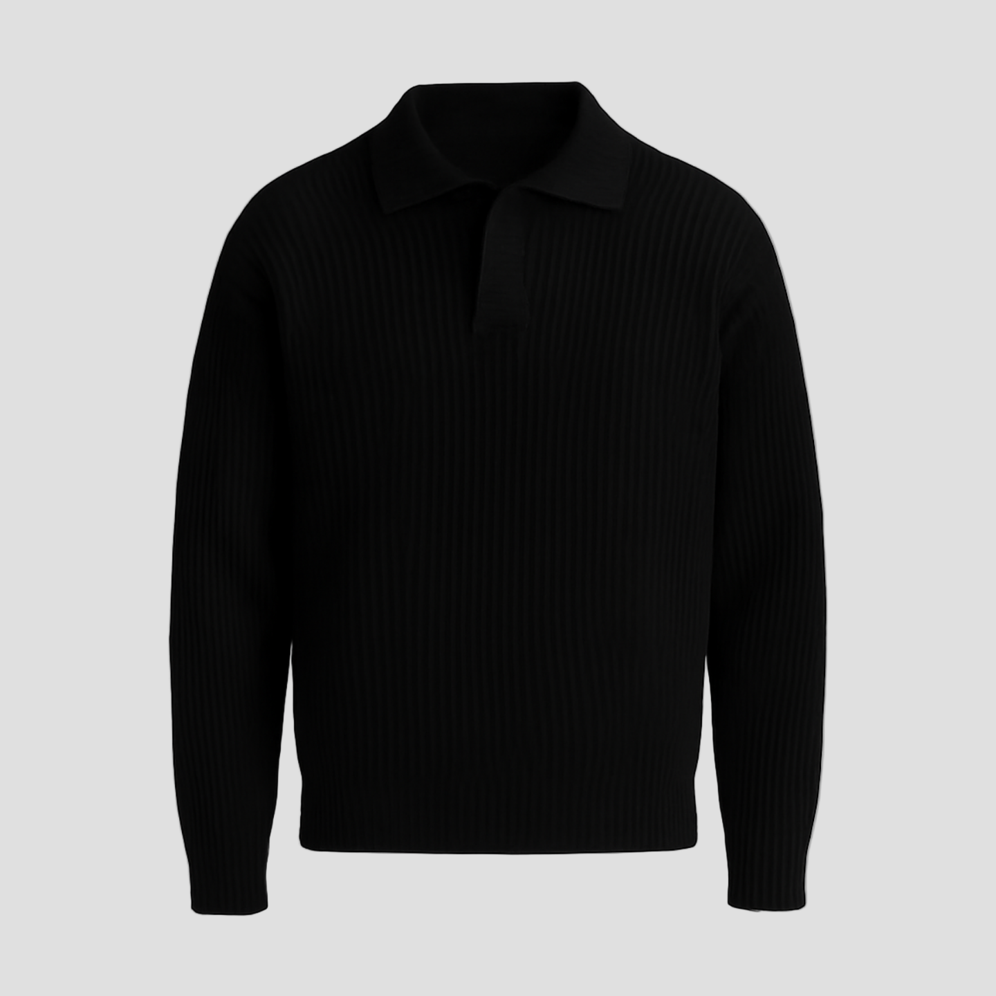 Tyler | Waffle Knit Polo Sweater