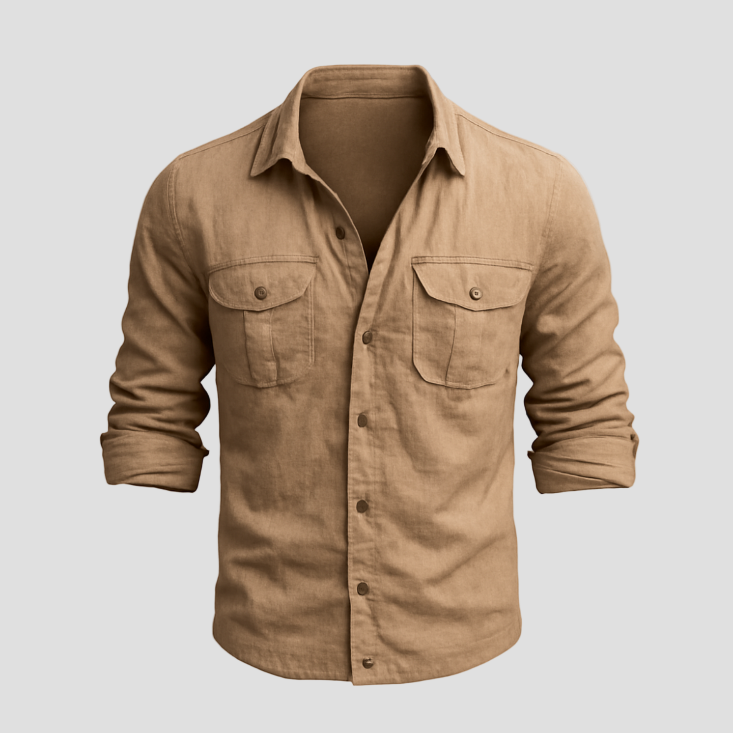 Hamish | Double Pocket Cotton Linen Shirt