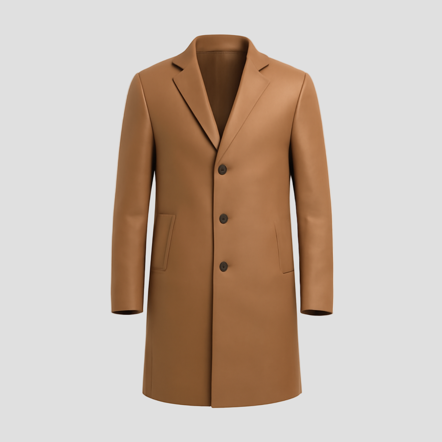 Owen | Notch Lapel Single-Breasted Mid-Length Coat