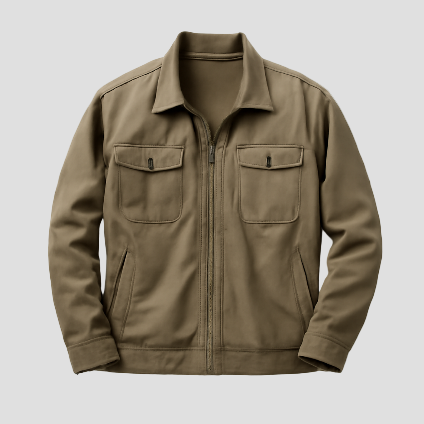 Jack | Vintage Distressed Canvas Zip Jacket