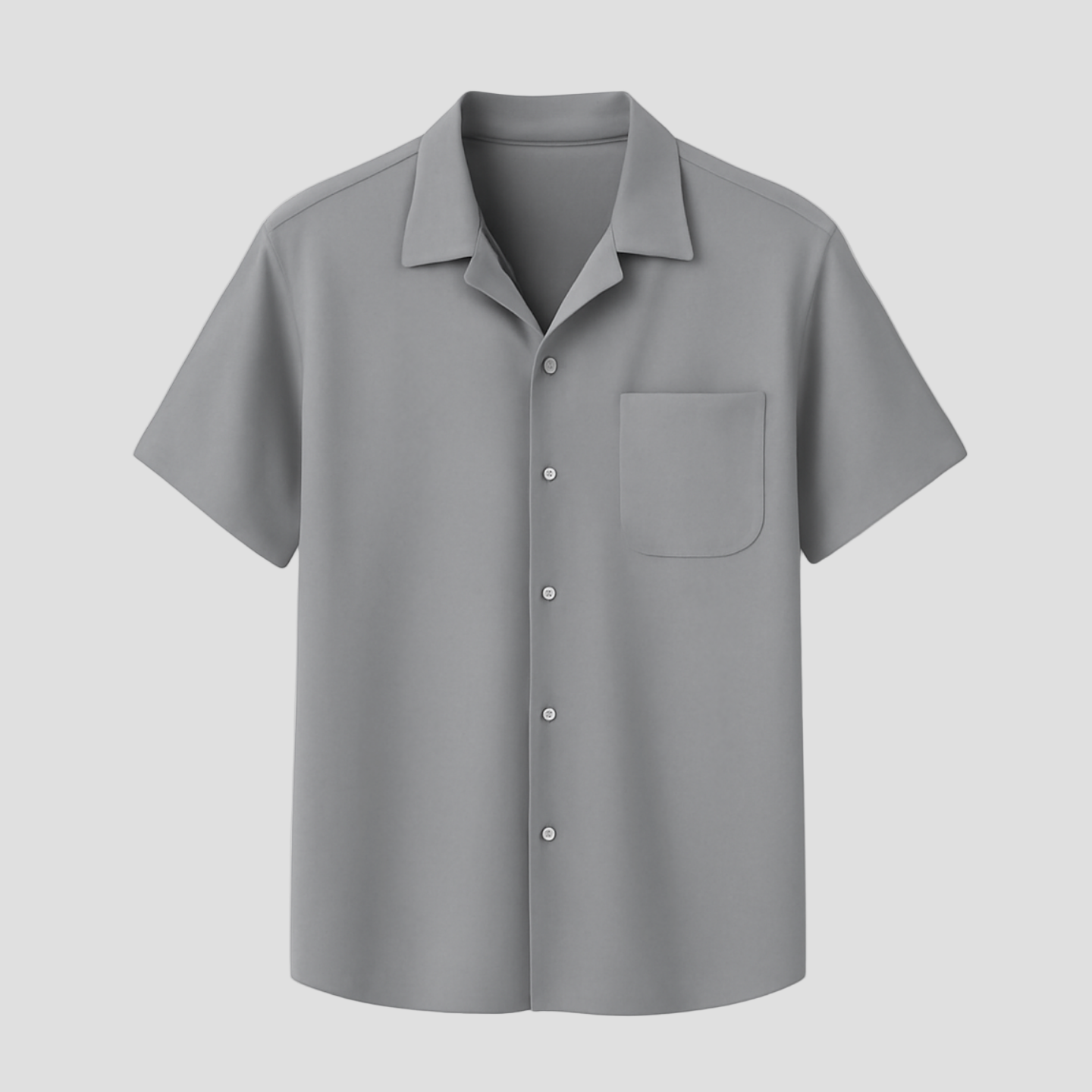 Dave | Casual Cotton Blend Short Sleeve Shirt