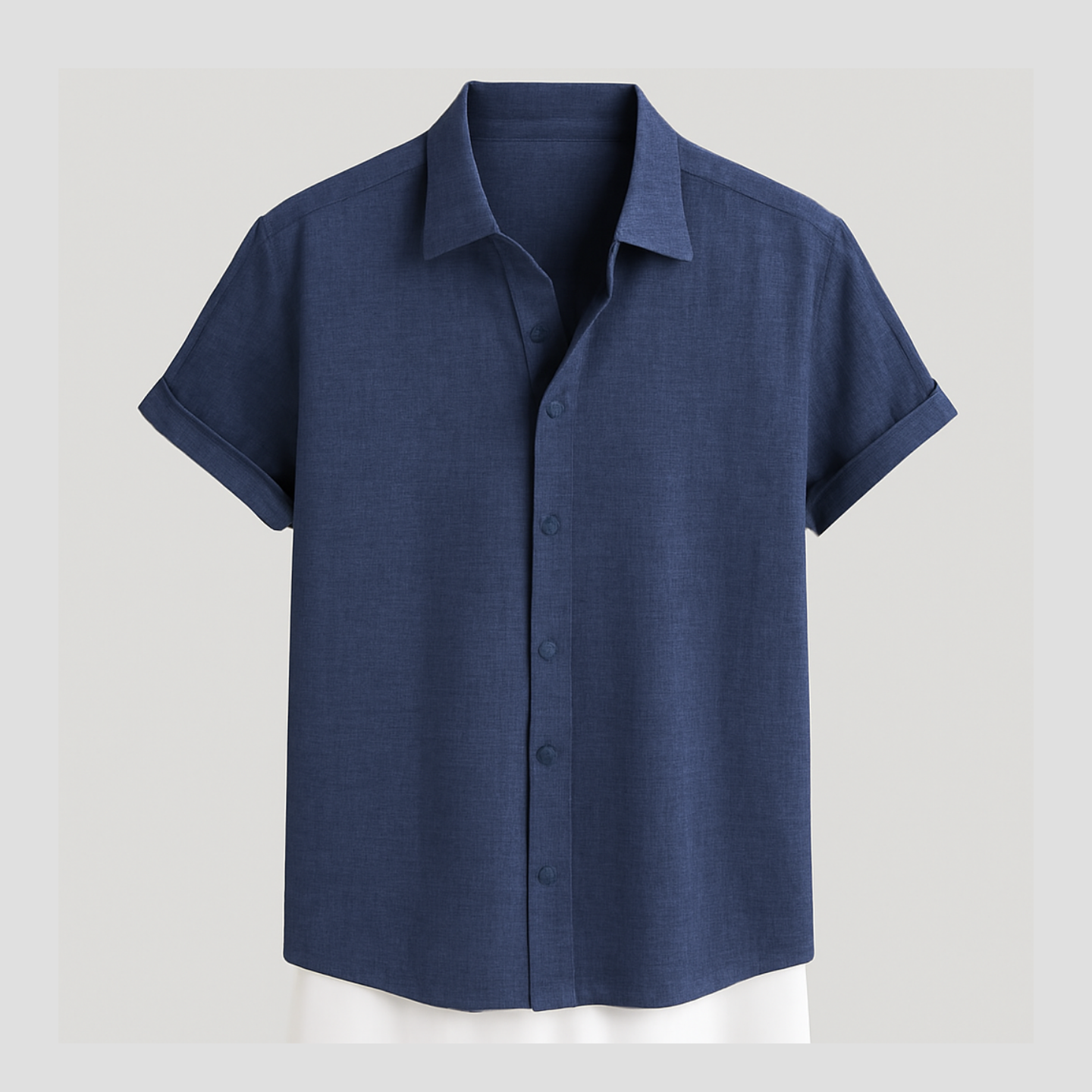 Breathable Linen Short Sleeve Shirt