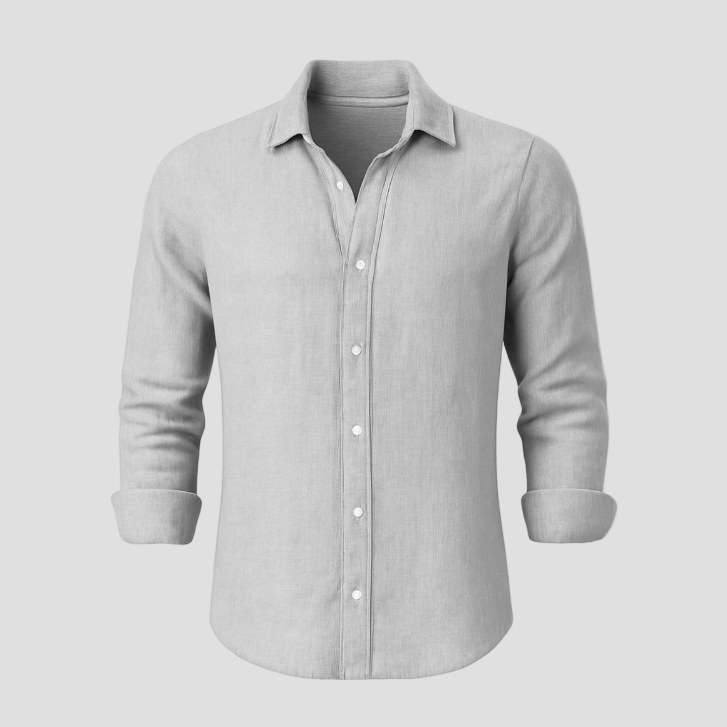 Casual Cotton Linen Lapel Shirt