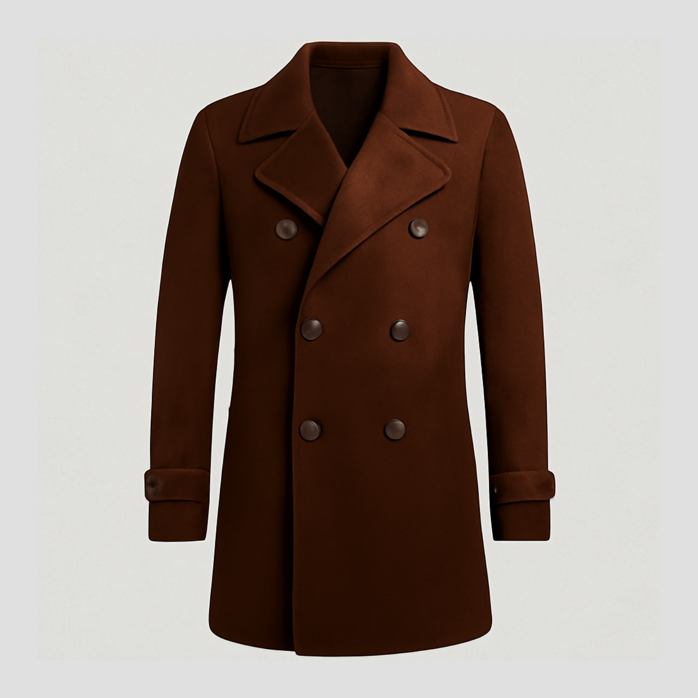 Chase | Lapel Double-Breasted Mid-Length Coat