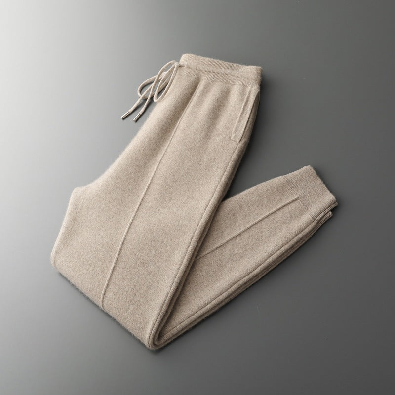 Luxury Woolen Knit Lounge Pants