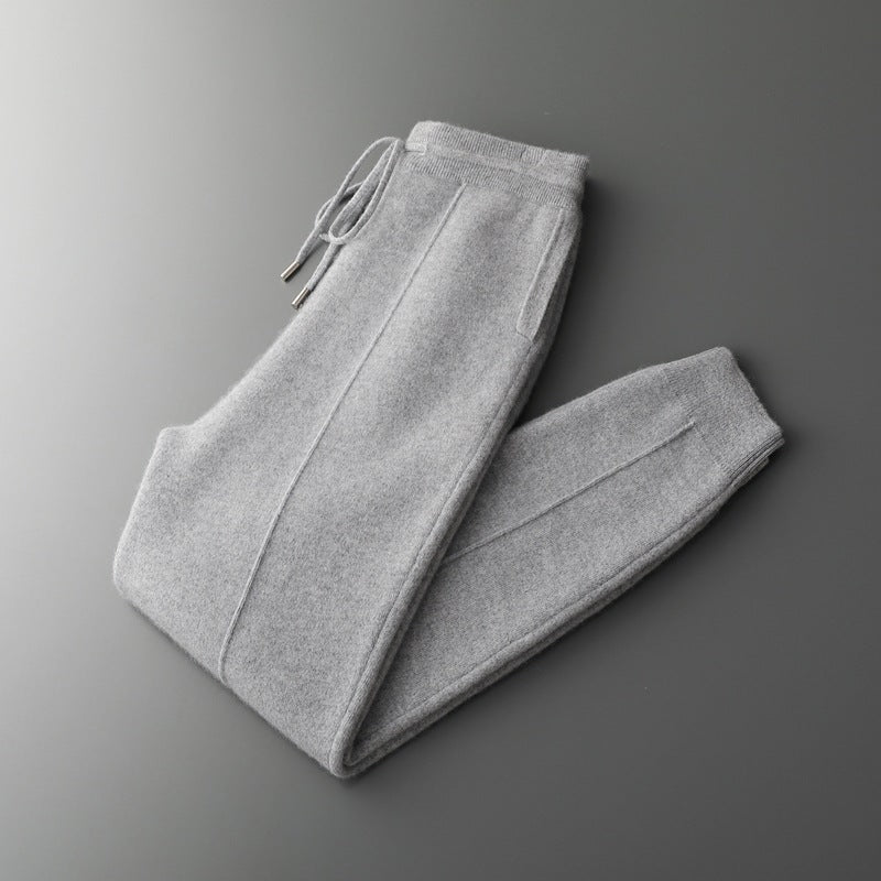 Luxury Woolen Knit Lounge Pants
