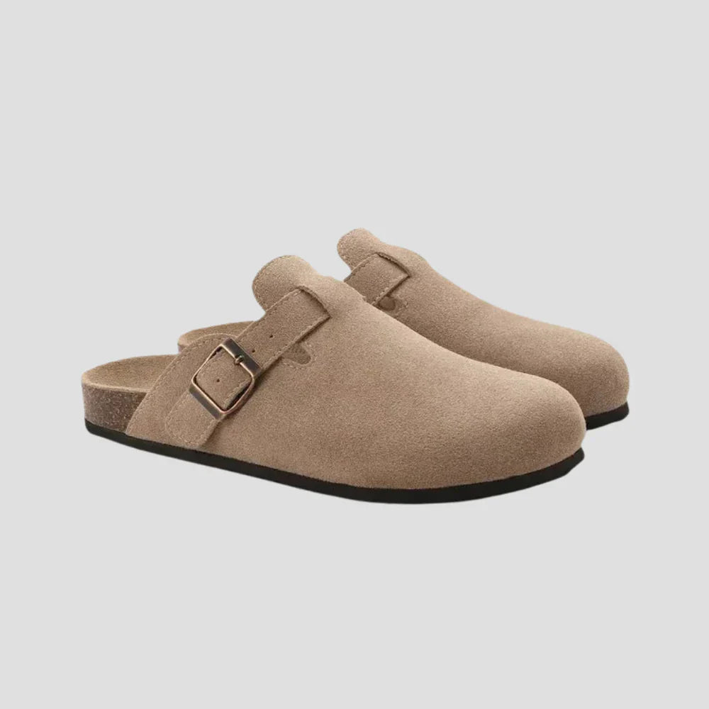 Chic Suede Slip-On Mules
