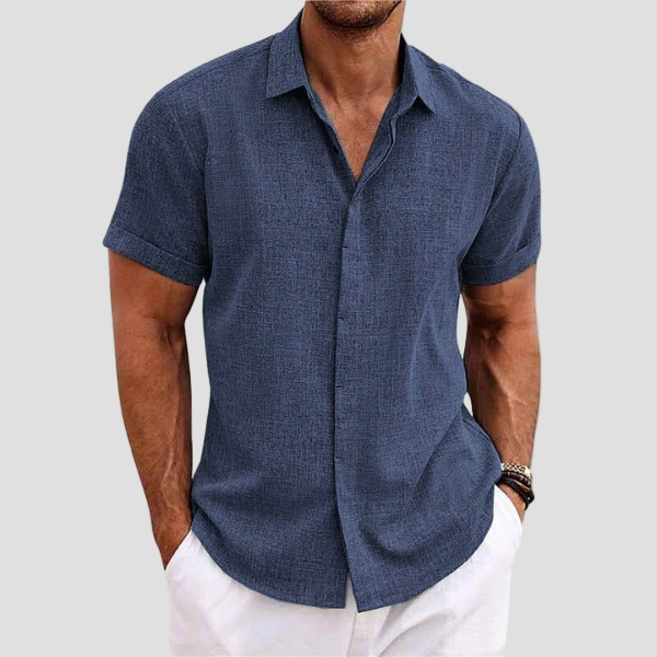 Breathable Linen Short Sleeve Shirt