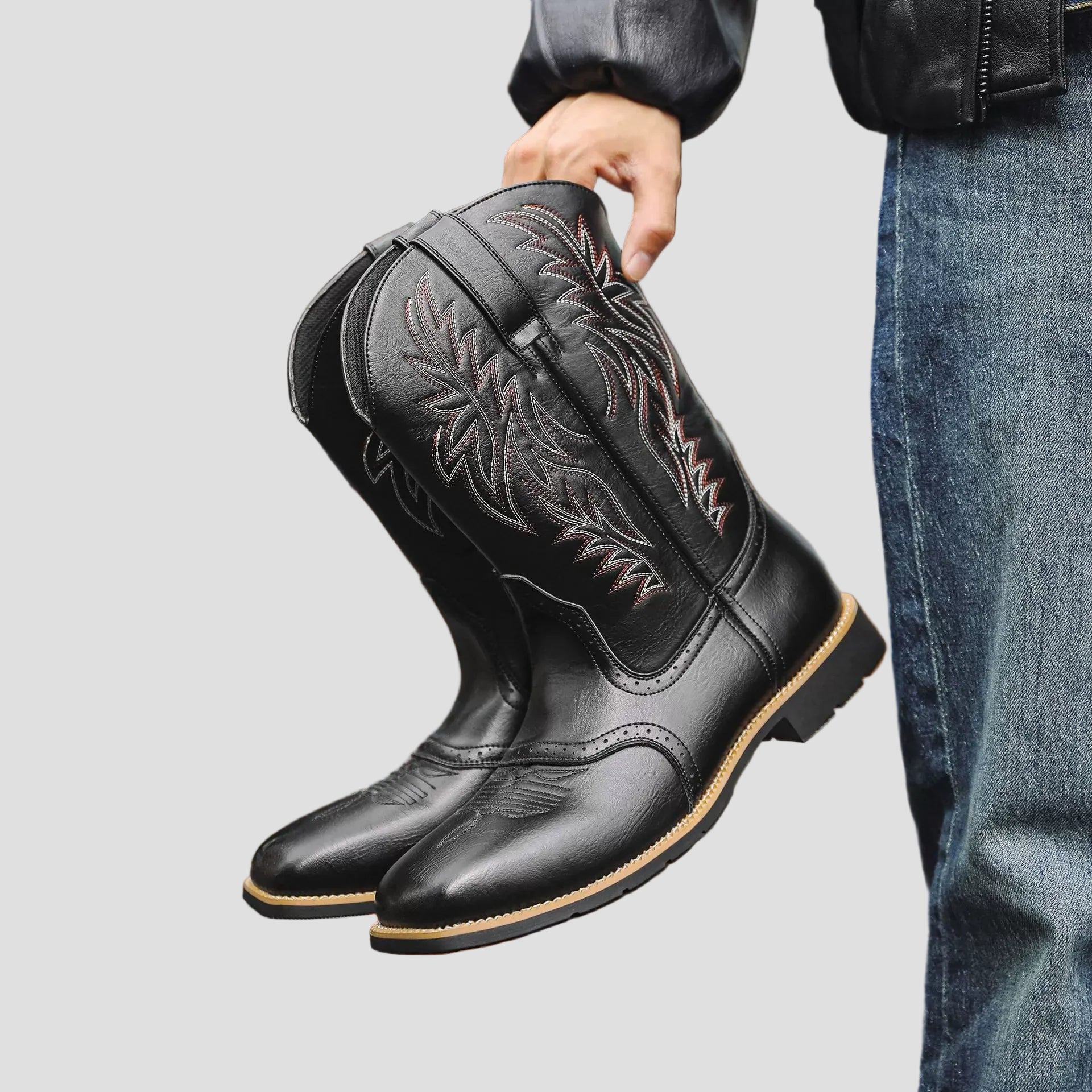 Grayson | Western Style Leather Cowboy Boots for Men