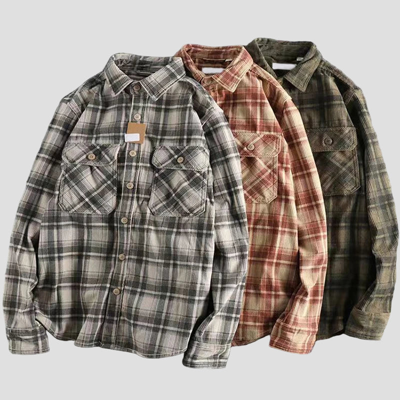Grayson | Men’s Casual Plaid Flannel Shirt
