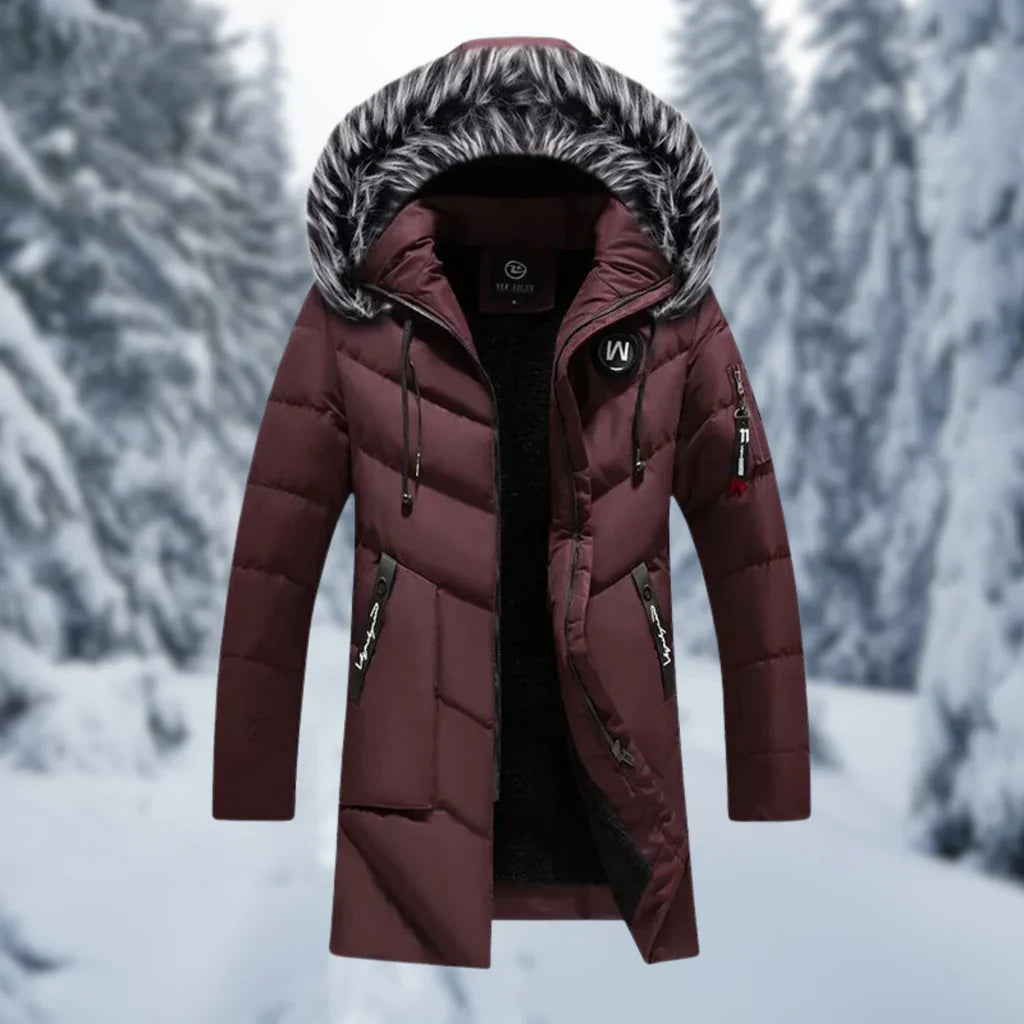 Hunter | Oversized Quilted Winter Jacket with Faux Fur Hood