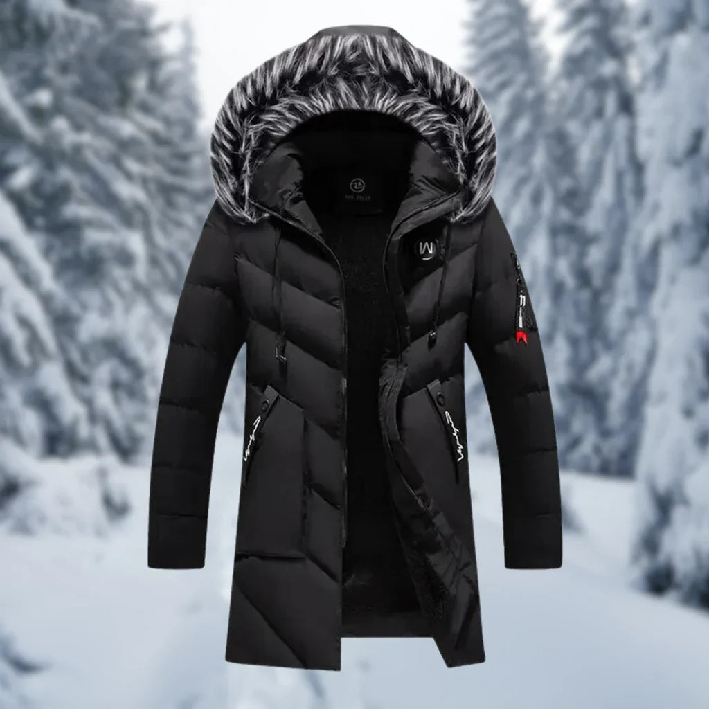 Hunter | Oversized Quilted Winter Jacket with Faux Fur Hood