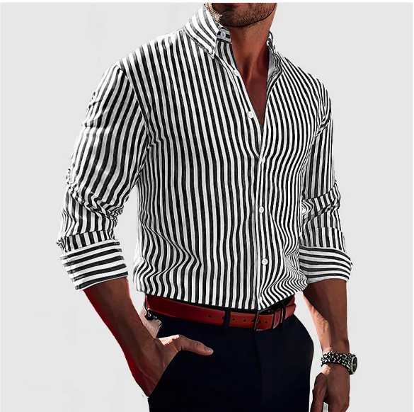 Classic Striped Cotton Shirt