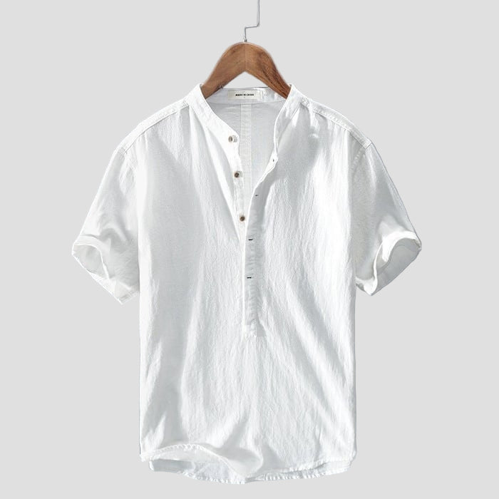 Short-Sleeved Linen T-Shirt