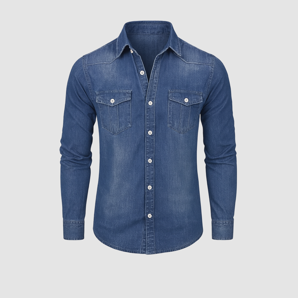 Casual Slim Fit Denim Shirt